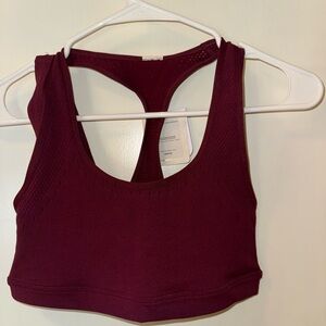 FABLETICS Women's Burgundy Sports Bra